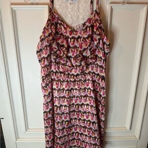 Colorful Sleeveless Ruffle Dress